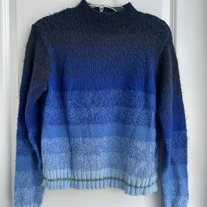 American Eagle Outfitters Blue ombré Navy Knit Sweater women’s M